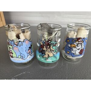 Vntg The Wubbulous World of Dr. Seuss 1996 Welch's Jelly Jar Set Of 3